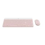 Kit wireless tastatura si mouse Logitech MK470, USB, Layout US INT (Roz) fotografia produsului View 2 S