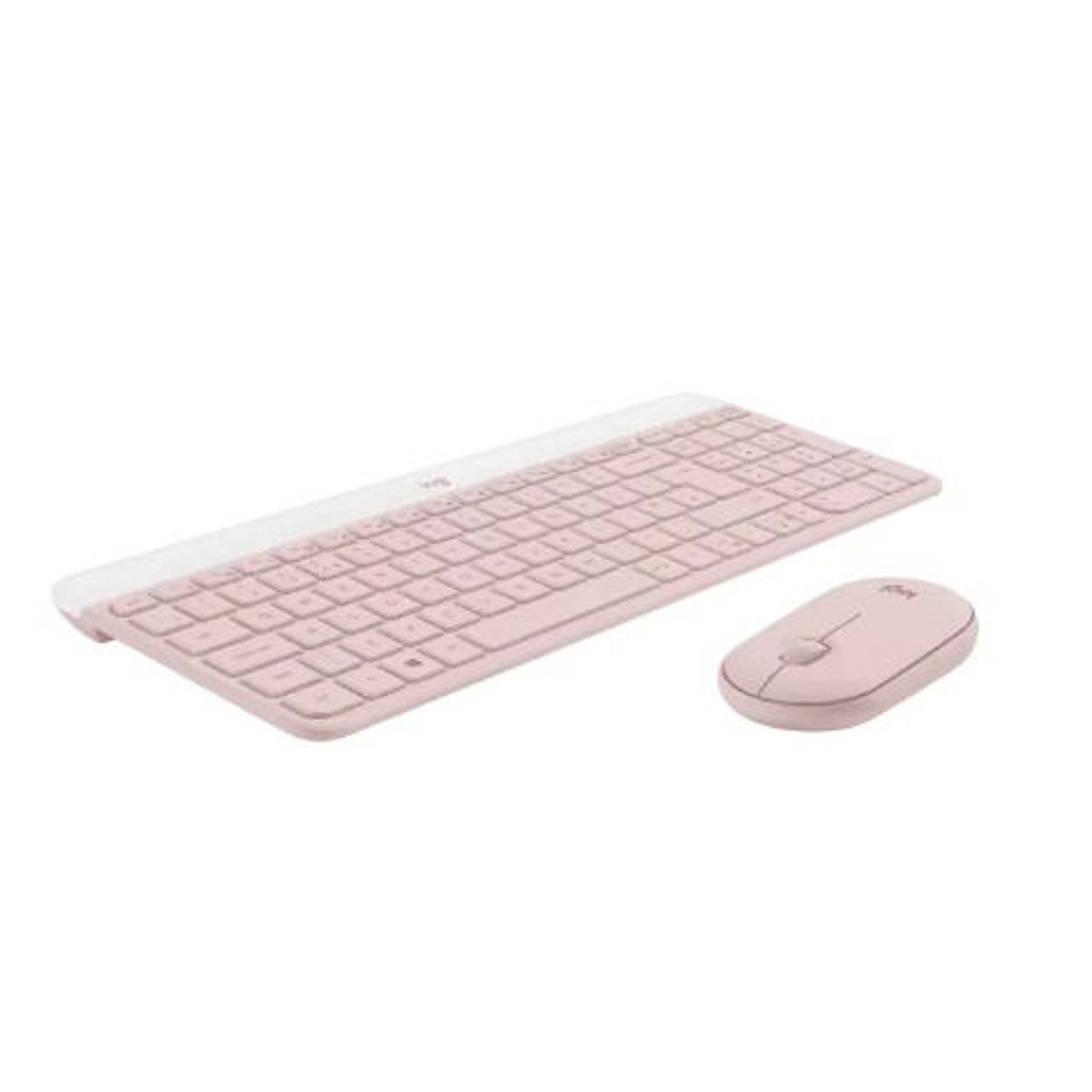 Kit wireless tastatura si mouse Logitech MK470, USB, Layout US INT (Roz) fotografia produsului View 3 L