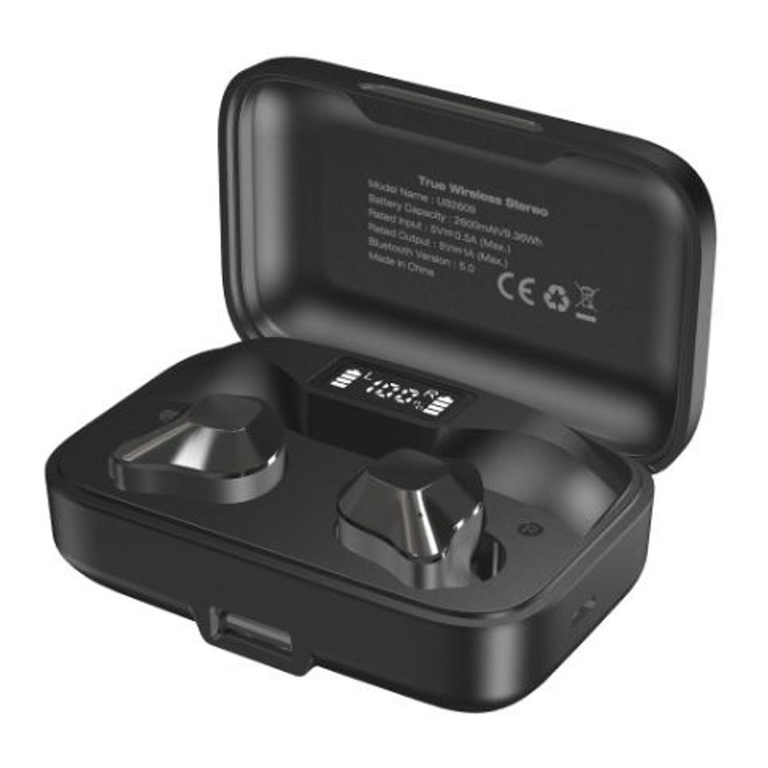 Casti True Wireless Energizer UB2609, Bluetooth, Waterproof IPX4, Active Noice Cancellation (Negru) fotografia produsului View 5 L