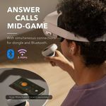 Casti Gaming True Wireless Anker Soundcore VR P10, Bluetooth, Dongle USB-C, IPX4 (Alb) fotografia produsului View 2 S