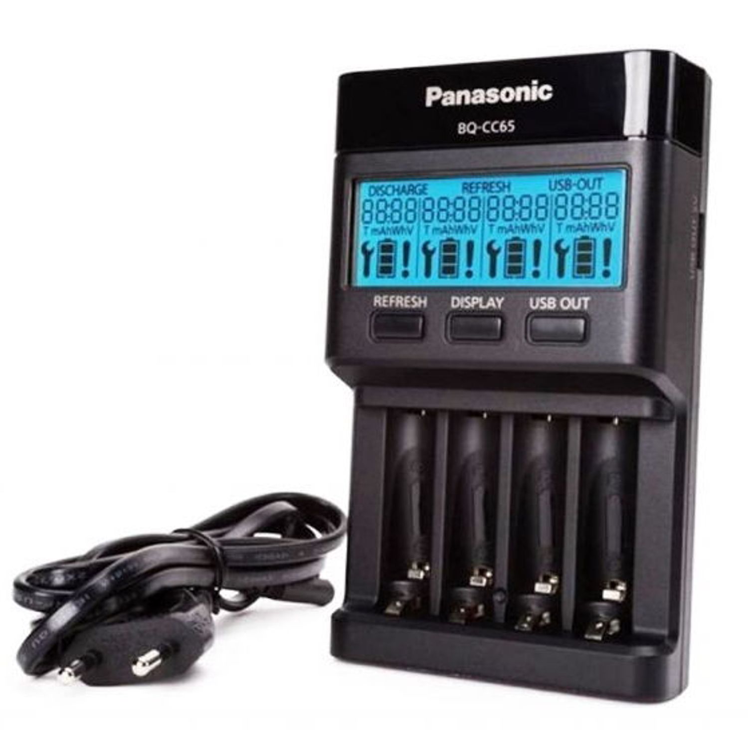 Incarcator Eneloop A0114615, AAA / AA, BQ-CC65E ERP NEW ECO Plastic Free (1/4) fotografia produsului View 2 L