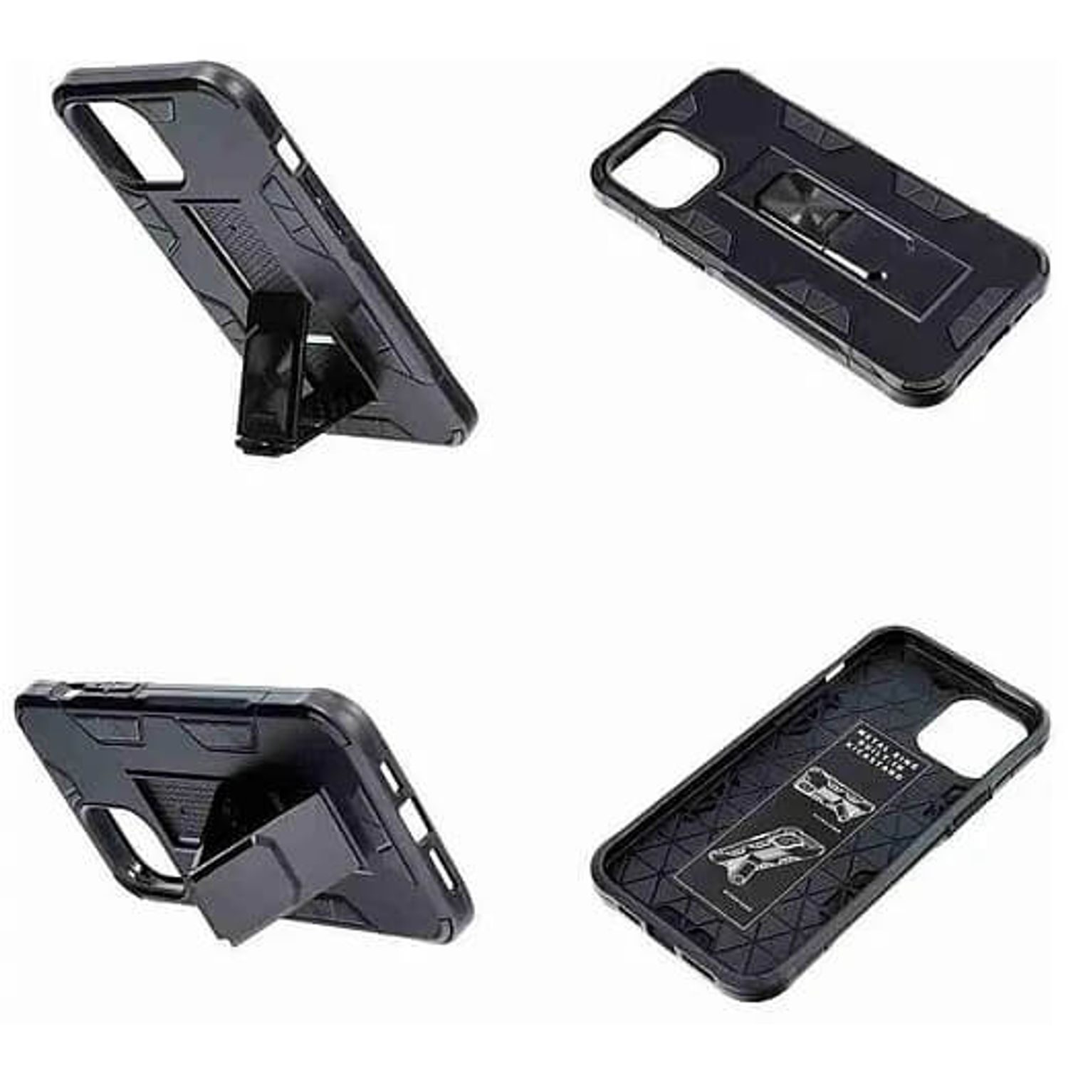 Husa Antisoc Magnetica Premium Forcell Defender cu Suport Telefon pentru Iphone 12 Mini, Neagra fotografia produsului