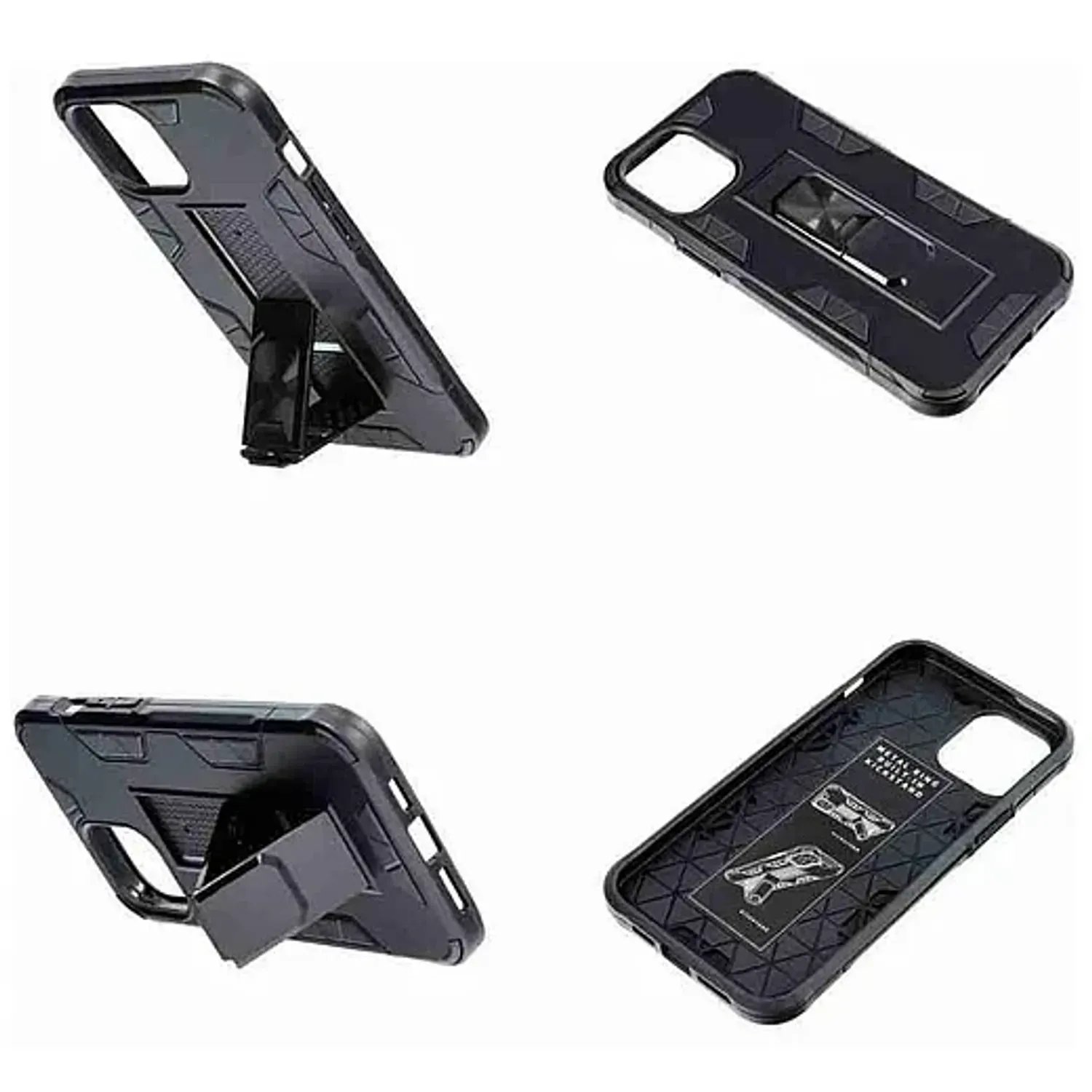 Husa Antisoc Magnetica Premium Forcell Defender cu Suport Telefon pentru Iphone 12 Mini, Neagra fotografia produsului View 5 L