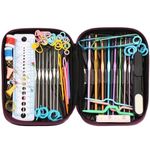 Crosete, multicolore, cu trusa si accesorii, set 100 buc, 0.6-6.5 mm, Springos fotografia produsului