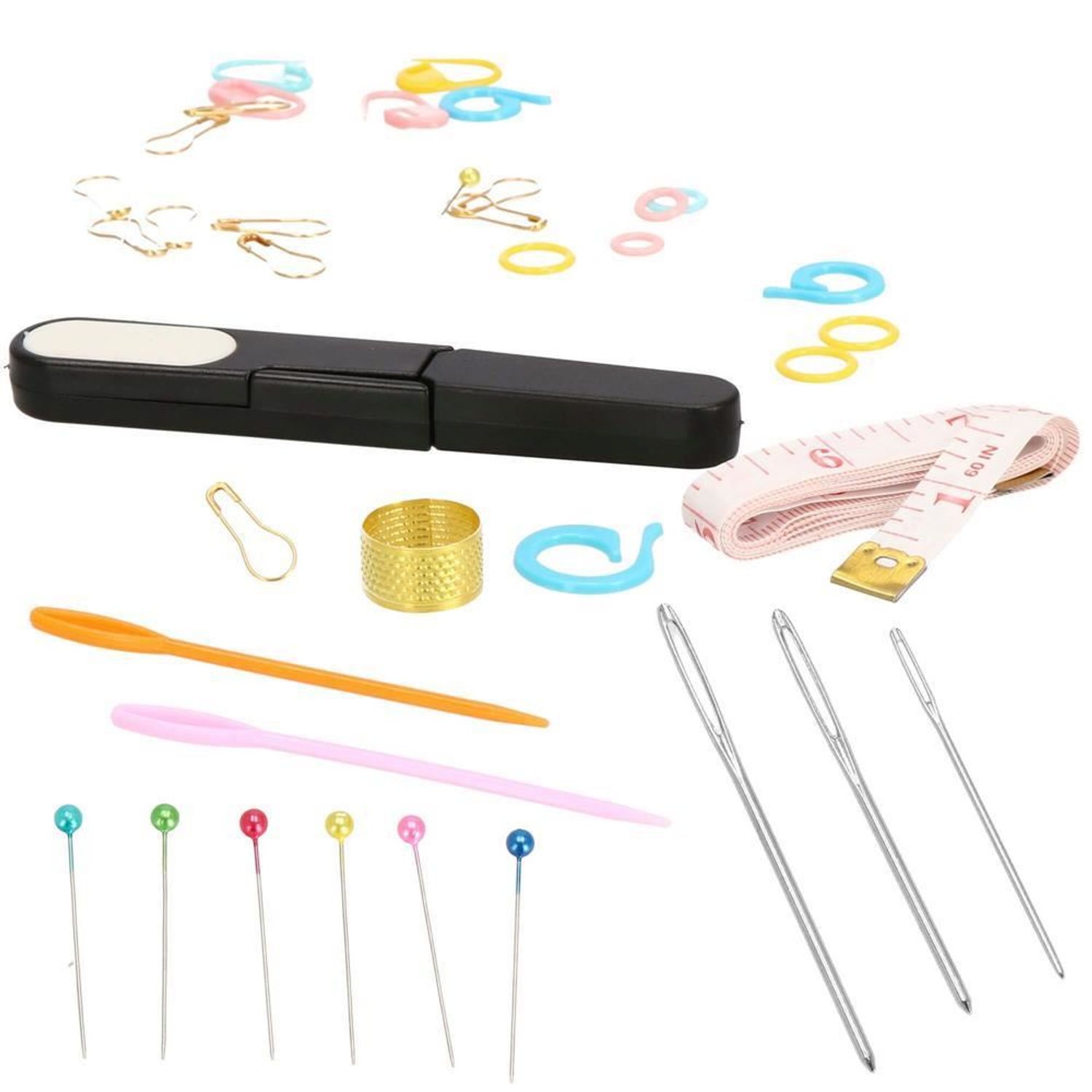 Crosete, multicolore, cu trusa si accesorii, set 100 buc, 0.6-6.5 mm, Springos fotografia produsului View 6 L