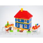Set 292 piese, cuburi de constructie din plastic pentru copii, Ferma, 24 x 66 cm fotografia produsului