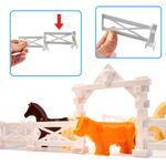 Set 292 piese, cuburi de constructie din plastic pentru copii, Ferma, 24 x 66 cm fotografia produsului View 4 S