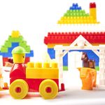 Set 292 piese, cuburi de constructie din plastic pentru copii, Ferma, 24 x 66 cm fotografia produsului View 6 S