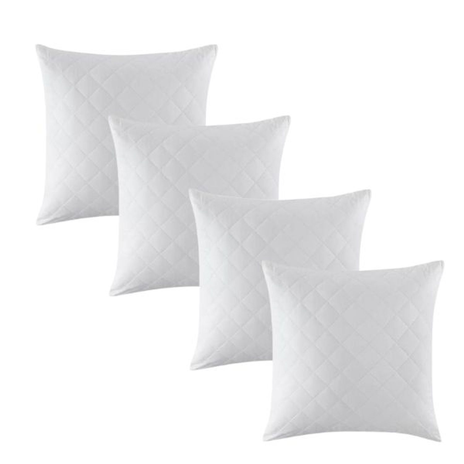 Set 4 perne matlasate, microfibra SoftTouch, Hypo-Alergice, 70x70 cm, Alb fotografia produsului