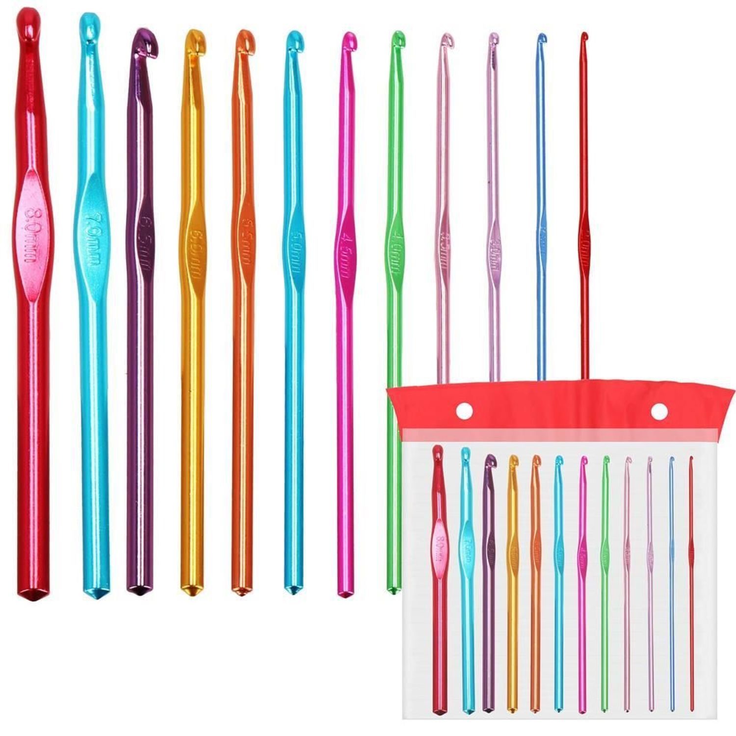 Crosete, multicolore, set 12 buc, 2-8 mm, Springos fotografia produsului View 3 L
