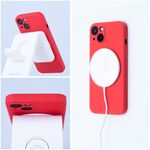 Husa MagSafe din silicon compatibila cu Iphone 14 Pro, Rosu Mat fotografia produsului View 2 S