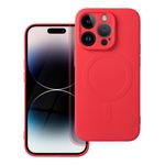 Husa MagSafe din silicon compatibila cu Iphone 14 Pro, Rosu Mat fotografia produsului