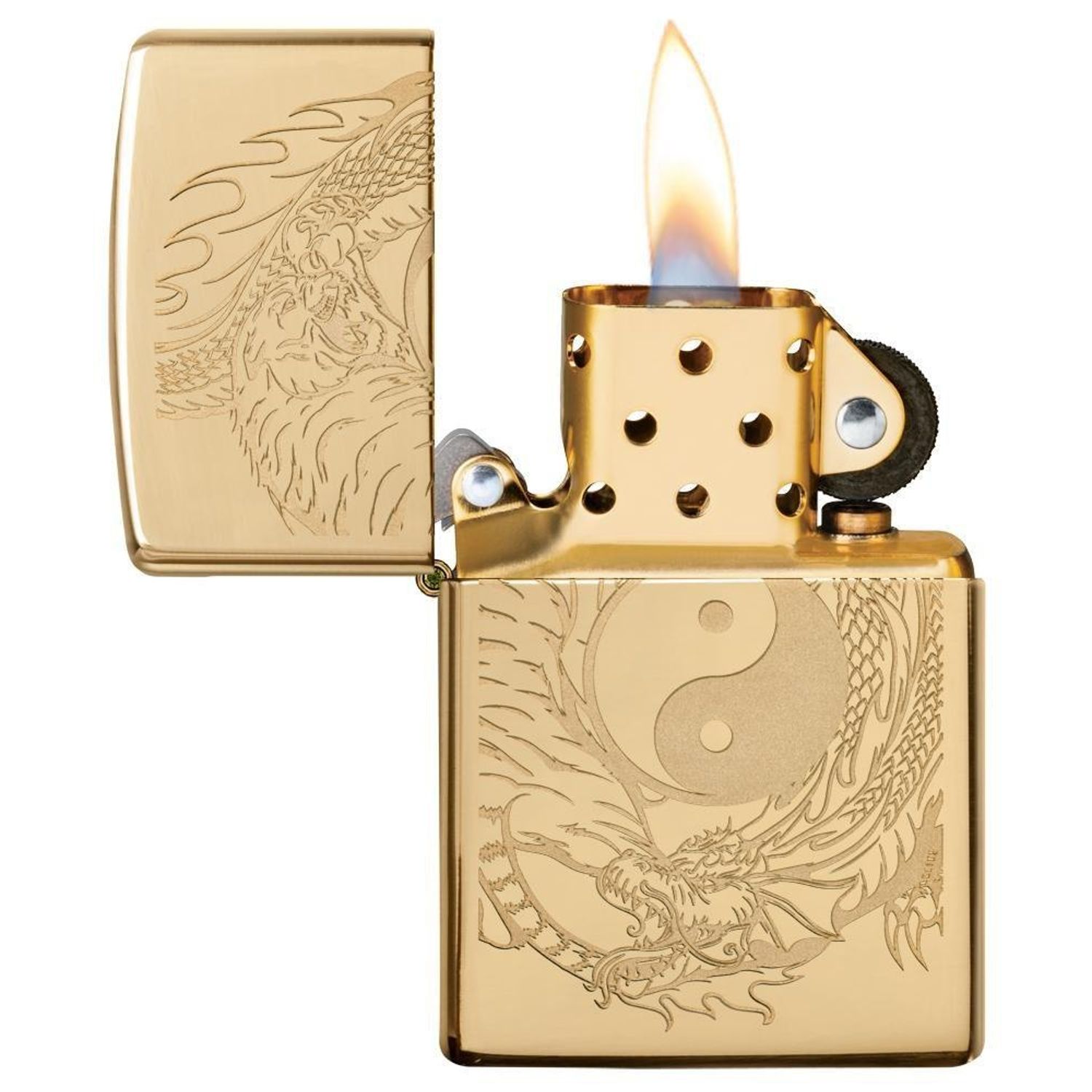 Bricheta Zippo 49024 Tiger & Dragon Design fotografia produsului View 3 L