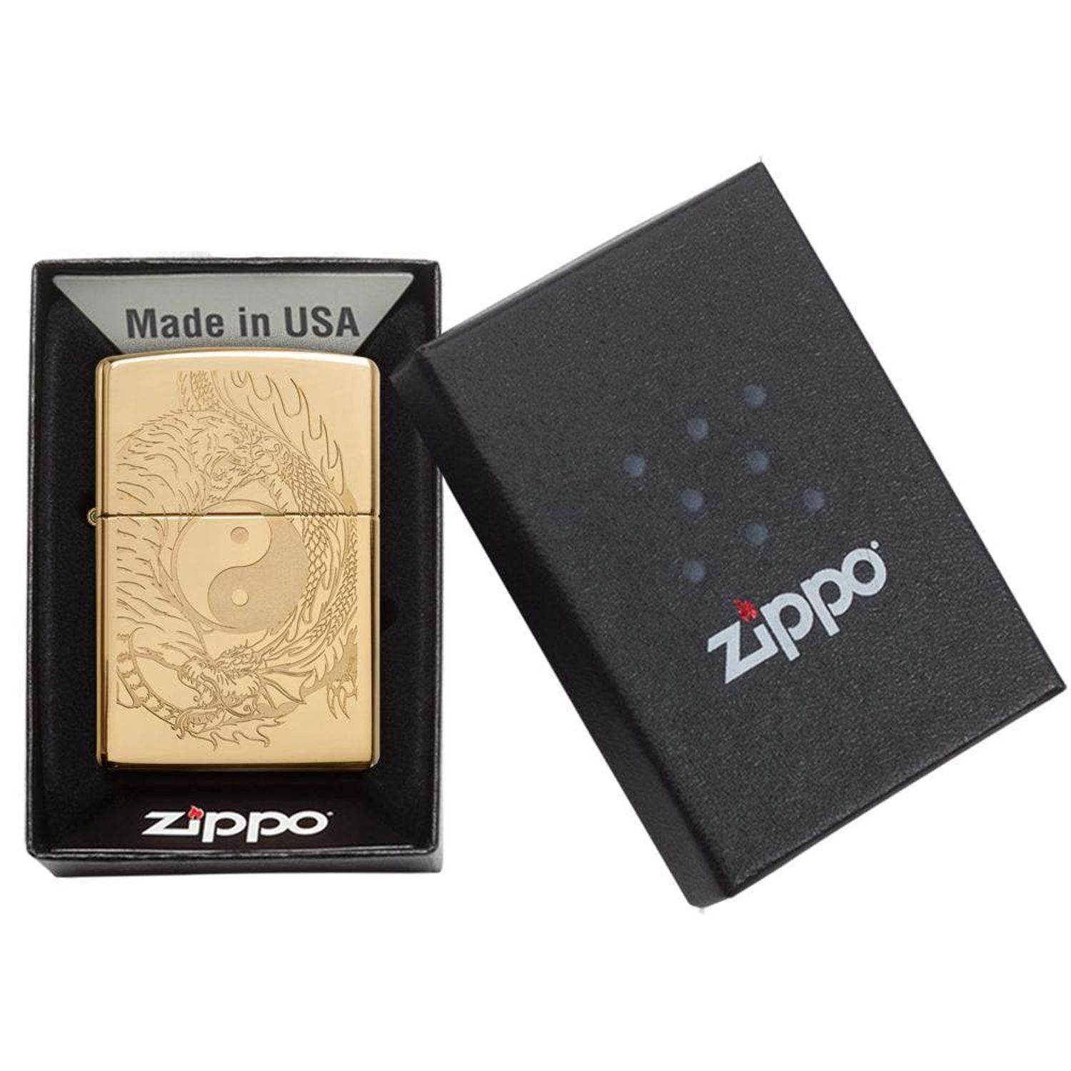 Bricheta Zippo 49024 Tiger & Dragon Design fotografia produsului View 6 L