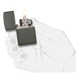 Bricheta Zippo 221 Classic Matte Green fotografia produsului View 4 S