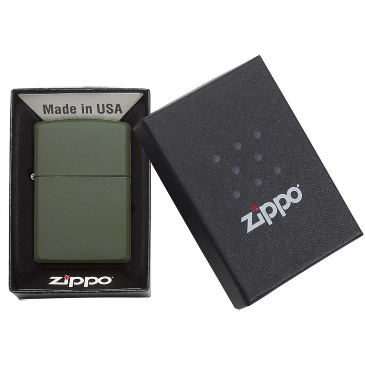 Bricheta Zippo 221 Classic Matte Green fotografia produsului View 5 L