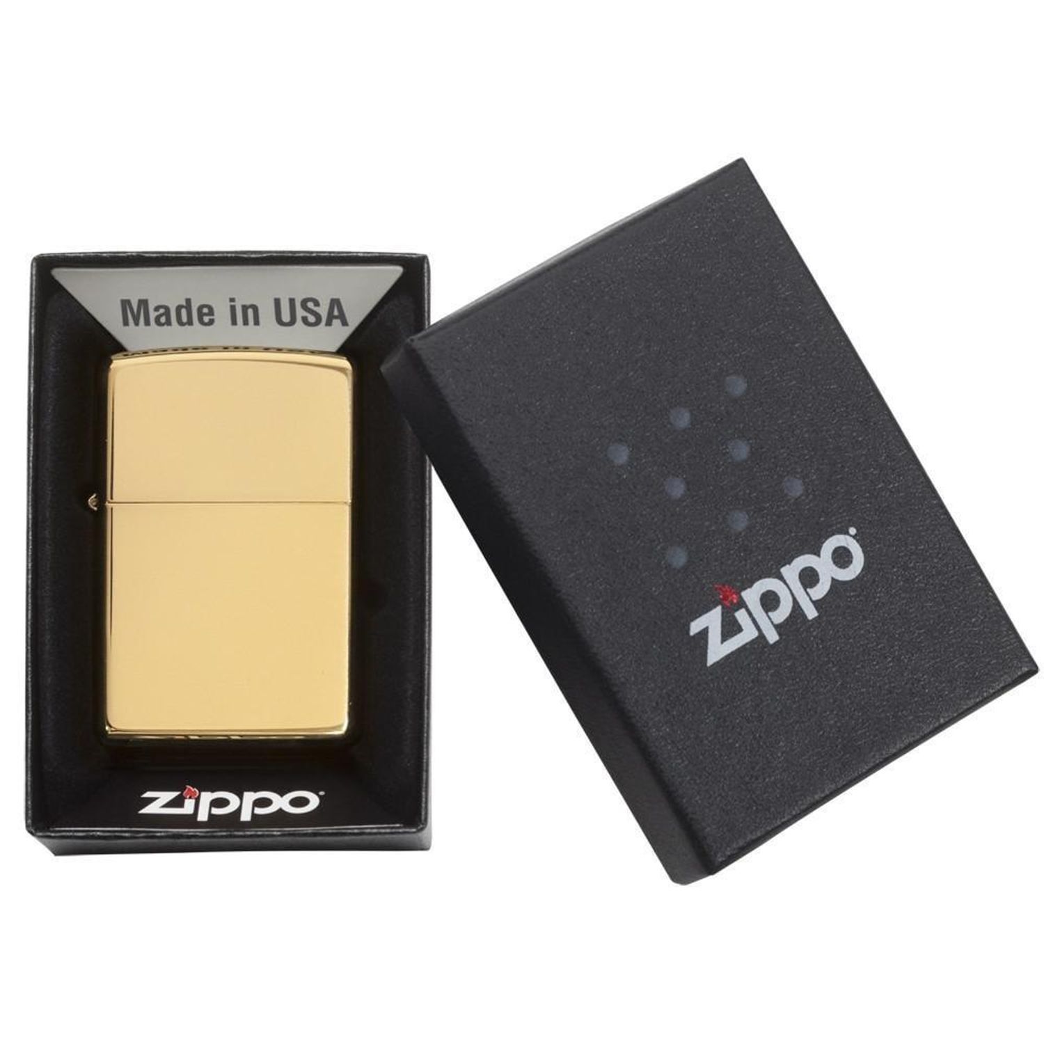 Bricheta Zippo 254B High Polish Brass fotografia produsului View 5 L