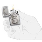 Bricheta Zippo 29818 Skull With Brain Surprise fotografia produsului View 5 S