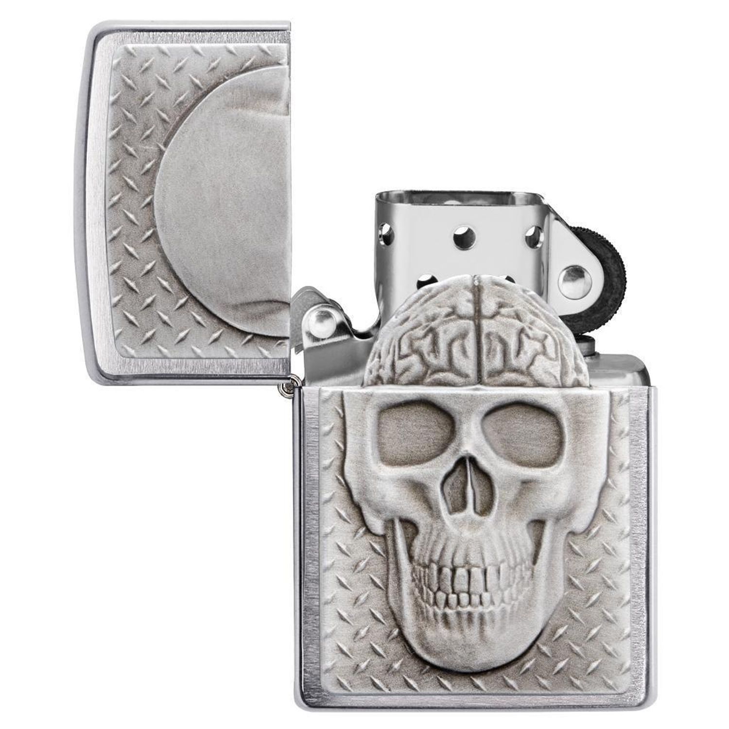 Bricheta Zippo 29818 Skull With Brain Surprise fotografia produsului View 4 L