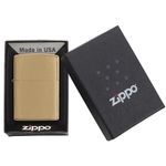 Bricheta Zippo 204B Brushed Brass Finish fotografia produsului View 5 S