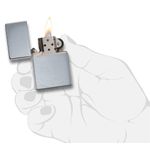 Bricheta Zippo 230 Vintage Brushed Chrome fotografia produsului View 4 S