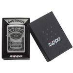 Bricheta Zippo 250JD.427 Jack Daniel's Label Pewter Emblem Classic Spirits fotografia produsului View 5 S
