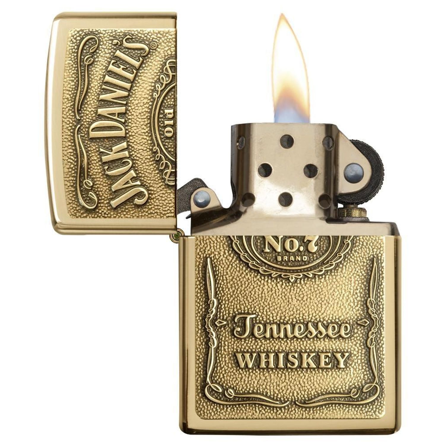 Bricheta Zippo 254BJD.428 Jack Daniel's Label Emblem fotografia produsului View 3 L