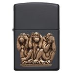 Bricheta Zippo 29409 Three Monkeys fotografia produsului View 2 S