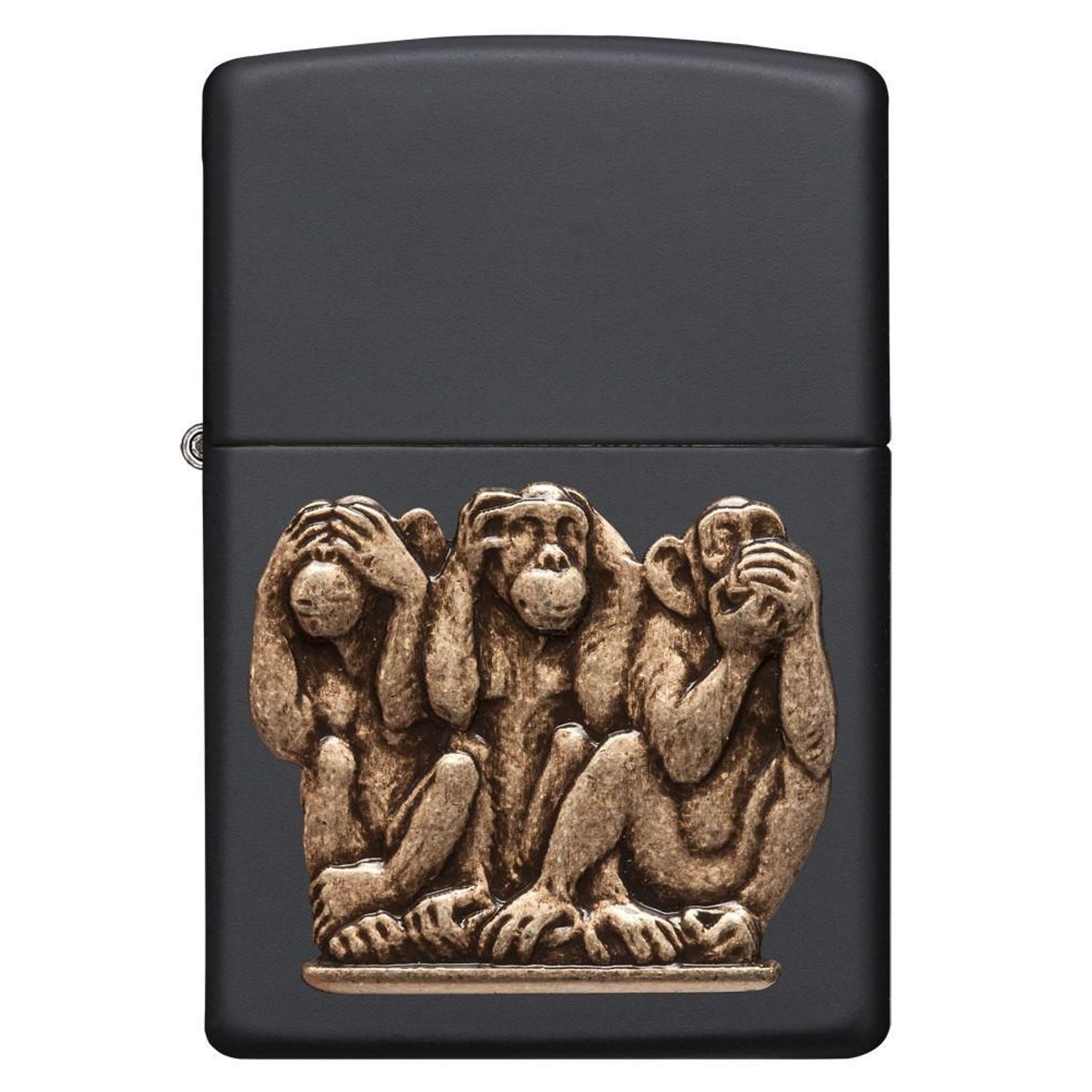 Bricheta Zippo 29409 Three Monkeys fotografia produsului View 2 L