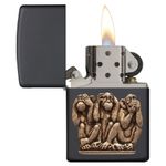 Bricheta Zippo 29409 Three Monkeys fotografia produsului View 3 S