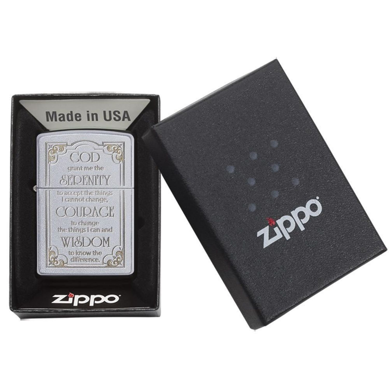 Bricheta Zippo 28458 Serenity Prayer fotografia produsului View 5 L