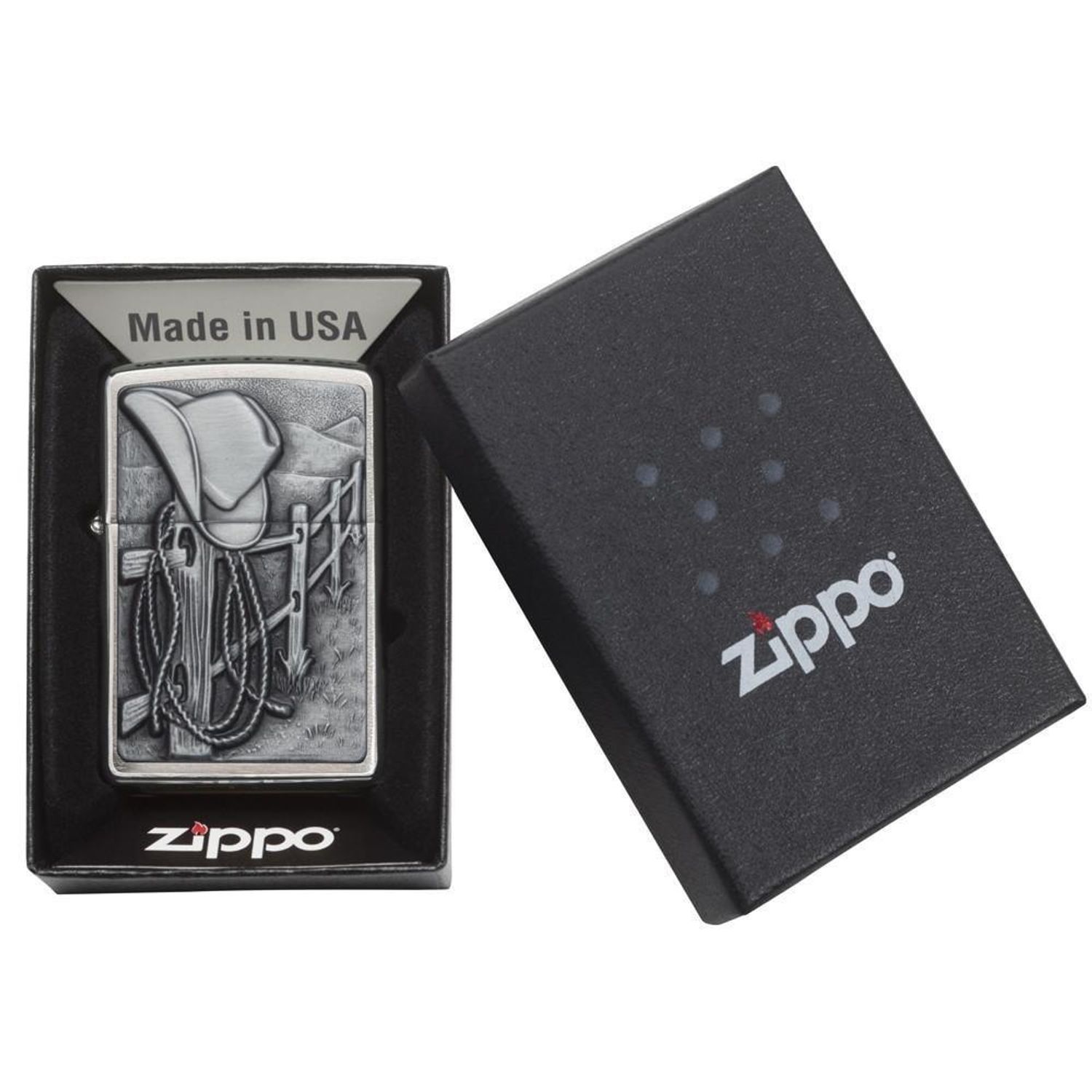 Bricheta Zippo 24879 Resting Cowboy fotografia produsului View 5 L