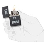 Bricheta Zippo 28664 Can't Fix Stupid fotografia produsului View 4 S