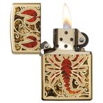 Bricheta Zippo 29096 Scorpion Shell fotografia produsului View 3 S