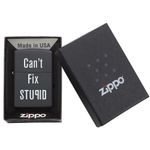 Bricheta Zippo 28664 Can't Fix Stupid fotografia produsului View 5 S
