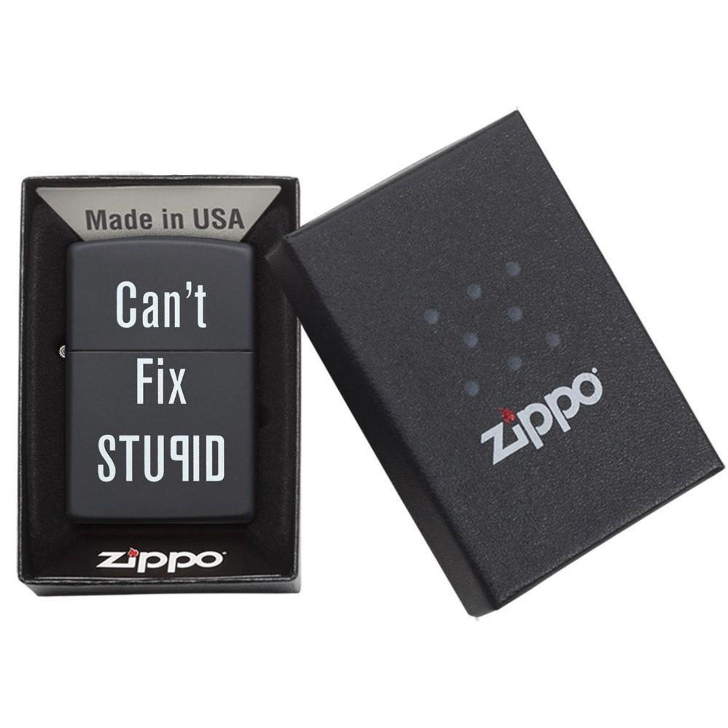Bricheta Zippo 28664 Can't Fix Stupid fotografia produsului View 5 L