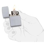 Bricheta Zippo 205 Classic Satin Chrome fotografia produsului View 5 S