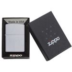 Bricheta Zippo 205 Classic Satin Chrome fotografia produsului View 6 S
