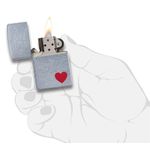 Bricheta Zippo 29060 Red Heart fotografia produsului View 4 S