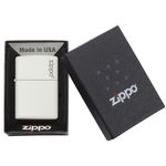 Bricheta Zippo 214ZL White Matte with Zippo Logo fotografia produsului View 5 S