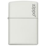 Bricheta Zippo 214ZL White Matte with Zippo Logo fotografia produsului View 2 S