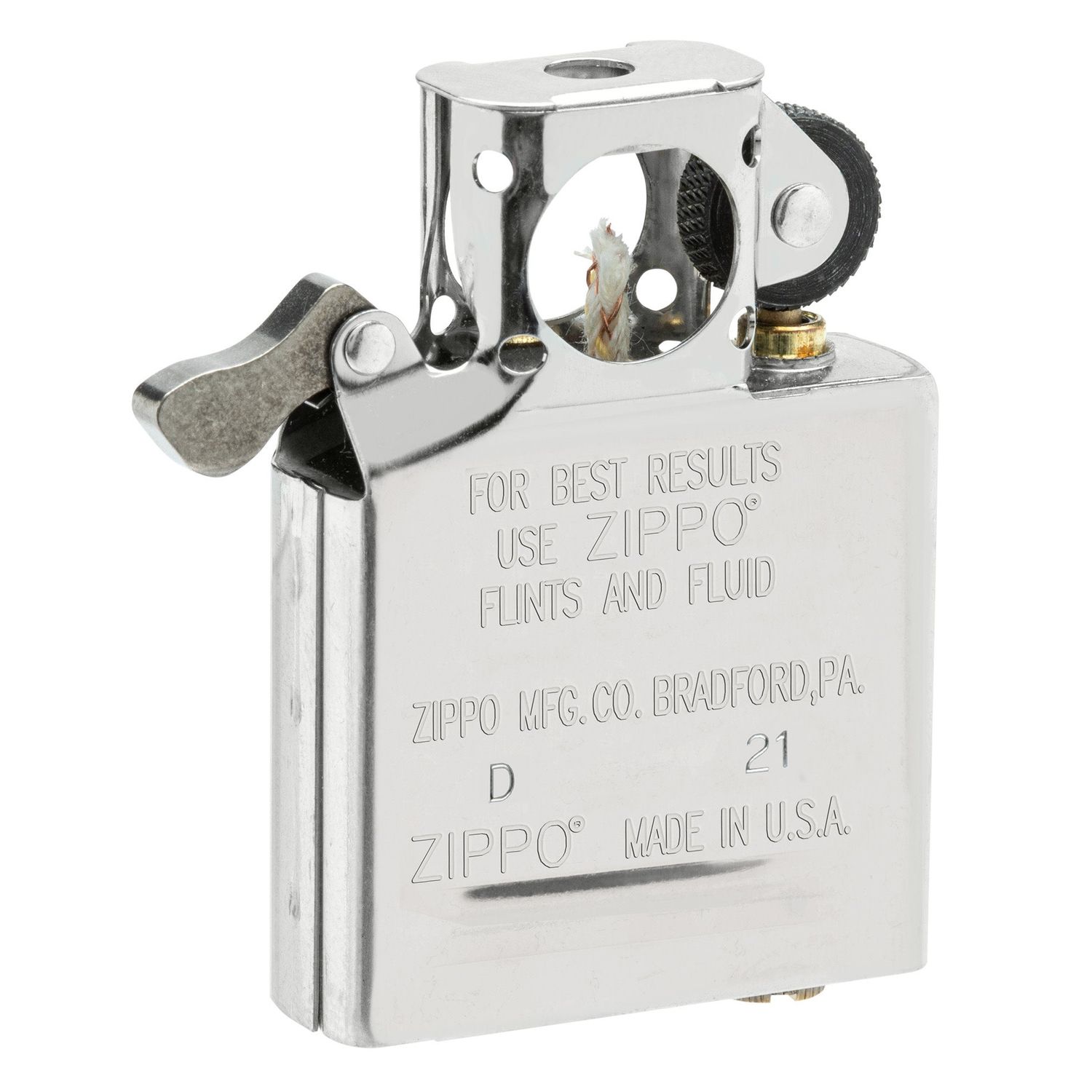 Insertie bricheta Zippo tip pipa argintie 65846 fotografia produsului
