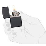 Bricheta Zippo 218 Classic Matte Black fotografia produsului View 4 S