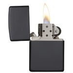 Bricheta Zippo 218 Classic Matte Black fotografia produsului View 3 S