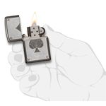 Bricheta Zippo 28323 Ace Of Spades fotografia produsului View 4 S