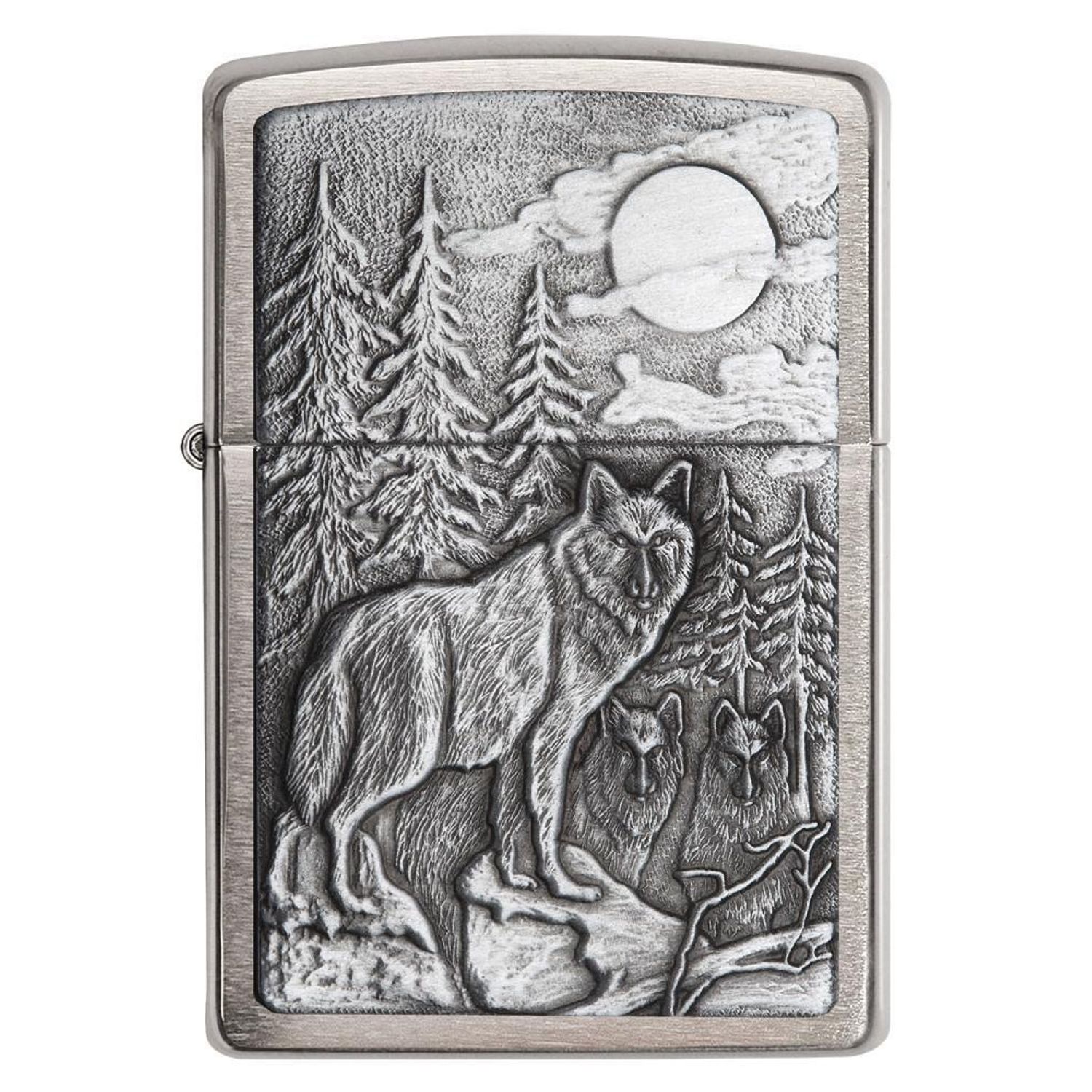 Bricheta Zippo 20855 Timberwolves Wolf fotografia produsului View 2 L