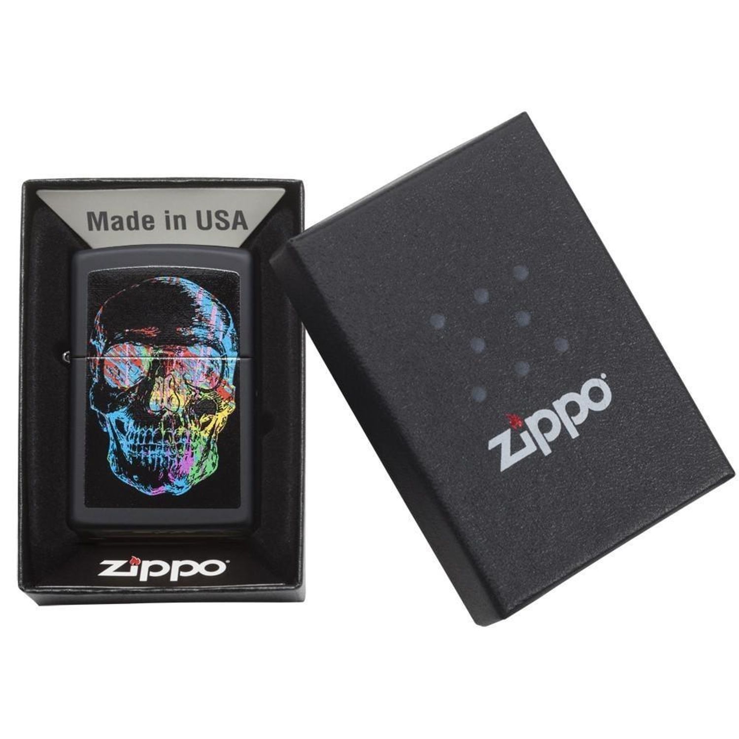 Bricheta Zippo 28042 Skull fotografia produsului View 5 L