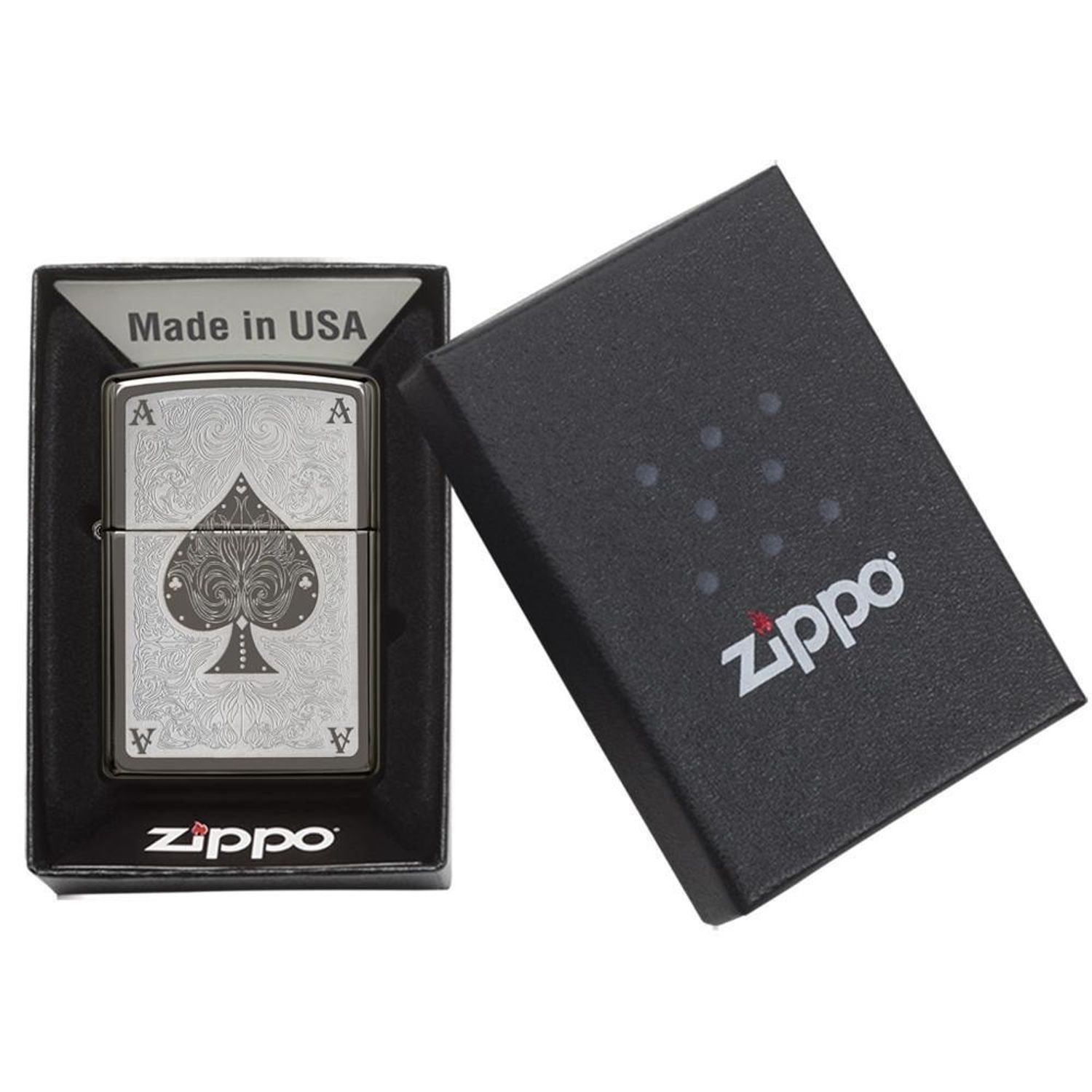 Bricheta Zippo 28323 Ace Of Spades fotografia produsului View 5 L