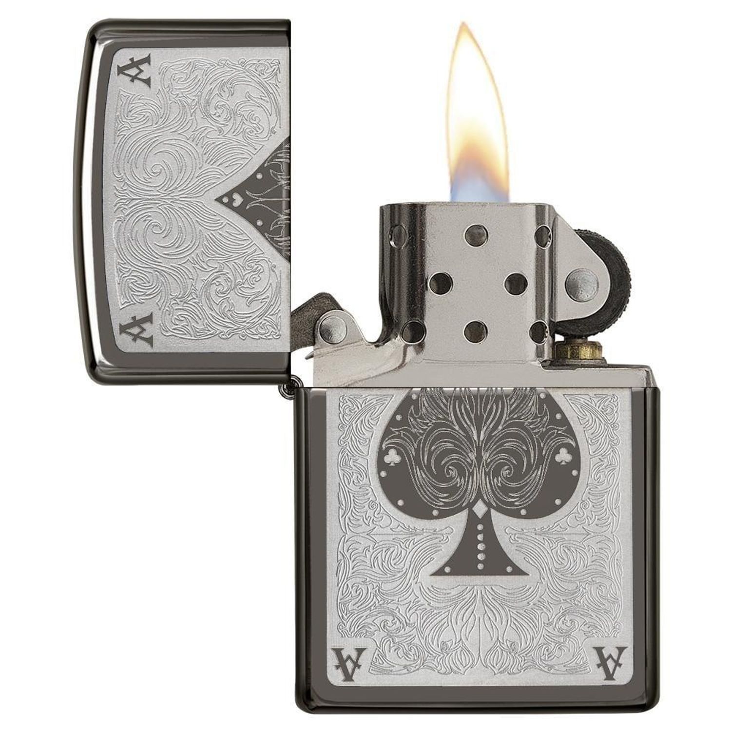 Bricheta Zippo 28323 Ace Of Spades fotografia produsului View 3 L