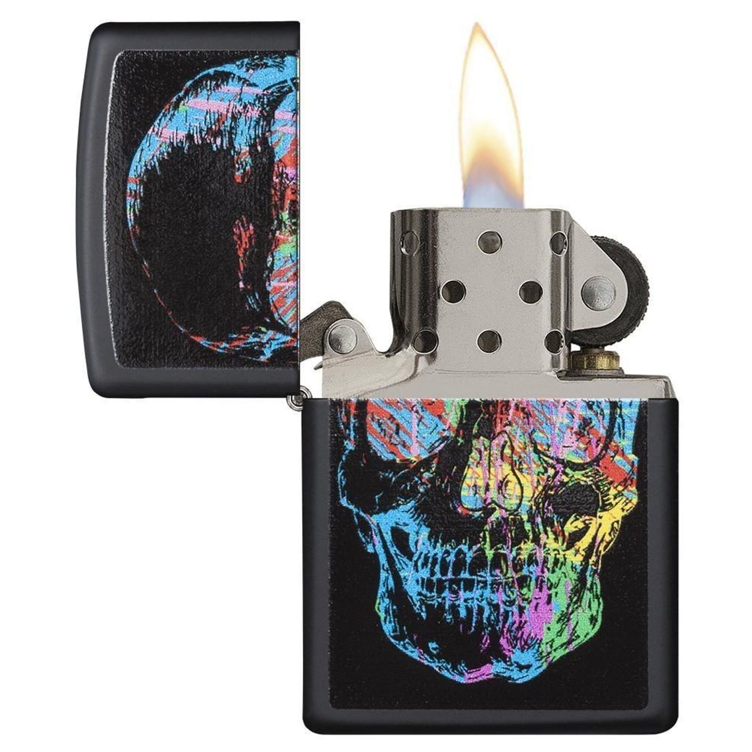 Bricheta Zippo 28042 Skull fotografia produsului View 3 L